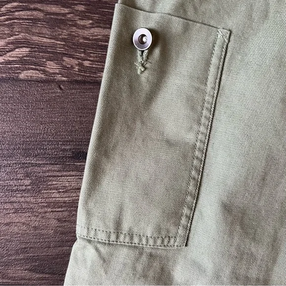 Nike Men's Life Double Knee Panel Pants Loose Fit Green Waist 34 DQ5179-386 NEW